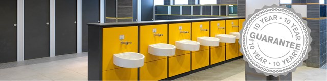 Venesta Washrooms 10 Year Guarantee