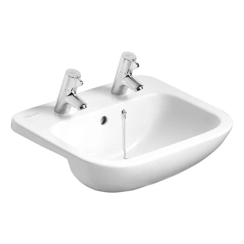 Venesta Washrooms Profile21 500Mm Semi Recessed Basin S249401