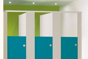 Venesta Washrooms Toilet Cubicle Award Low Level Headrail