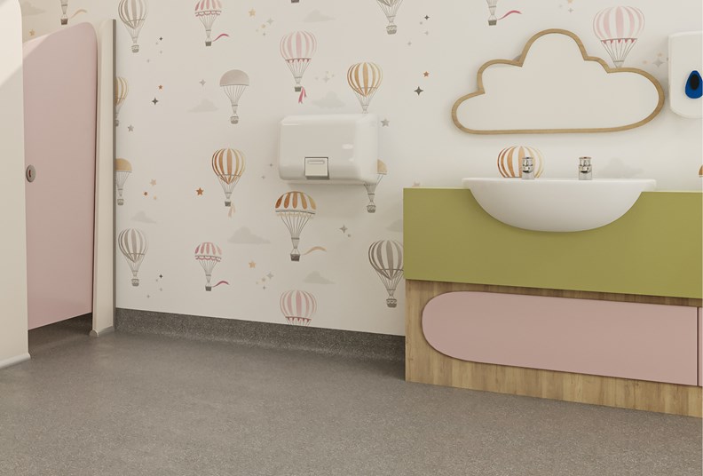 Venesta Washrooms Childrens Toilet Cubicle Lollipop Vanity2