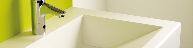 Venesta Washrooms Solid Surface Washtrough