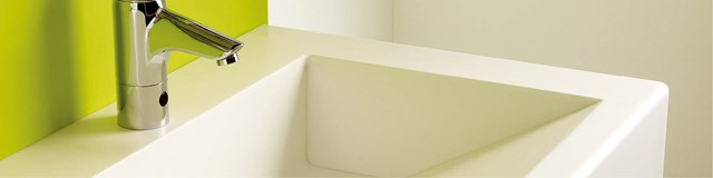 Venesta Washrooms Solid Surface Washtrough