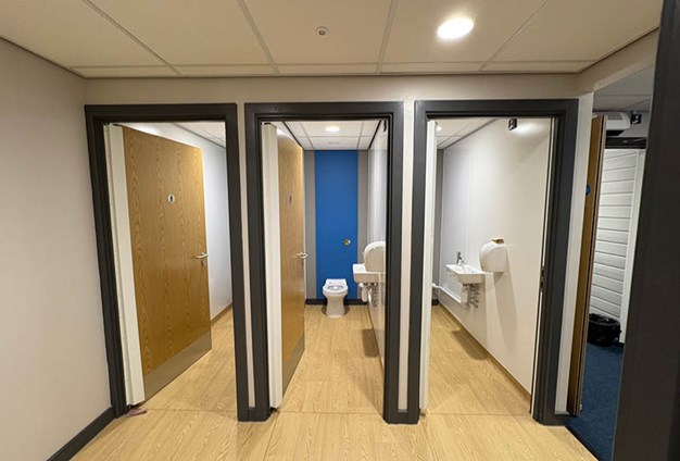 Case Study St Mary's RC Primary School Frameduct HPL Panelling BoysL