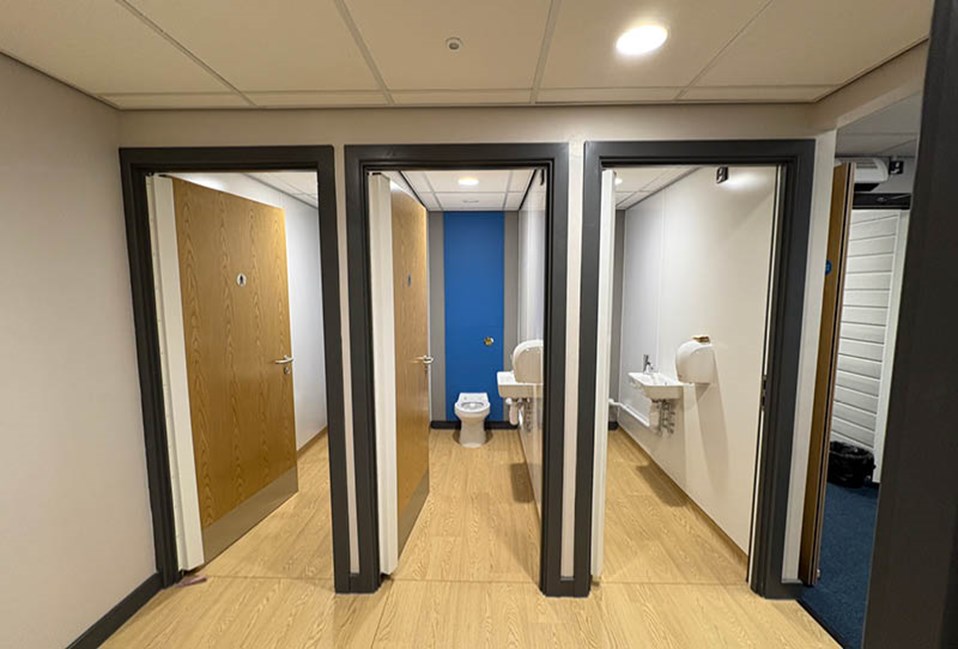 Case Study St Mary's RC Primary School Frameduct HPL Panelling BoysL