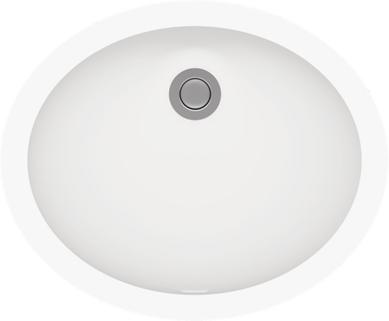 Venesta Washrooms White Durasein Solid Surface Integrated Basin RLA104A
